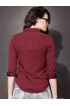 Roadster Women's Solid Casual Reversible Shirt Roadster Women's Solid Casual Reversible Shirt